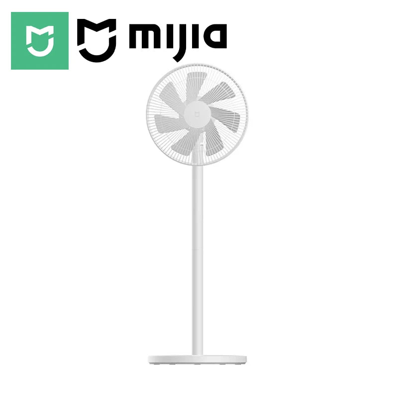 Ventilador de Piso con Cable MIJIA con 7 Aspas y Gran Flujo de Aire, Convertible para Uso en Escritorio y Piso, 90 °   Ventilador eléctrico de alcance ultra amplio para el hogar
