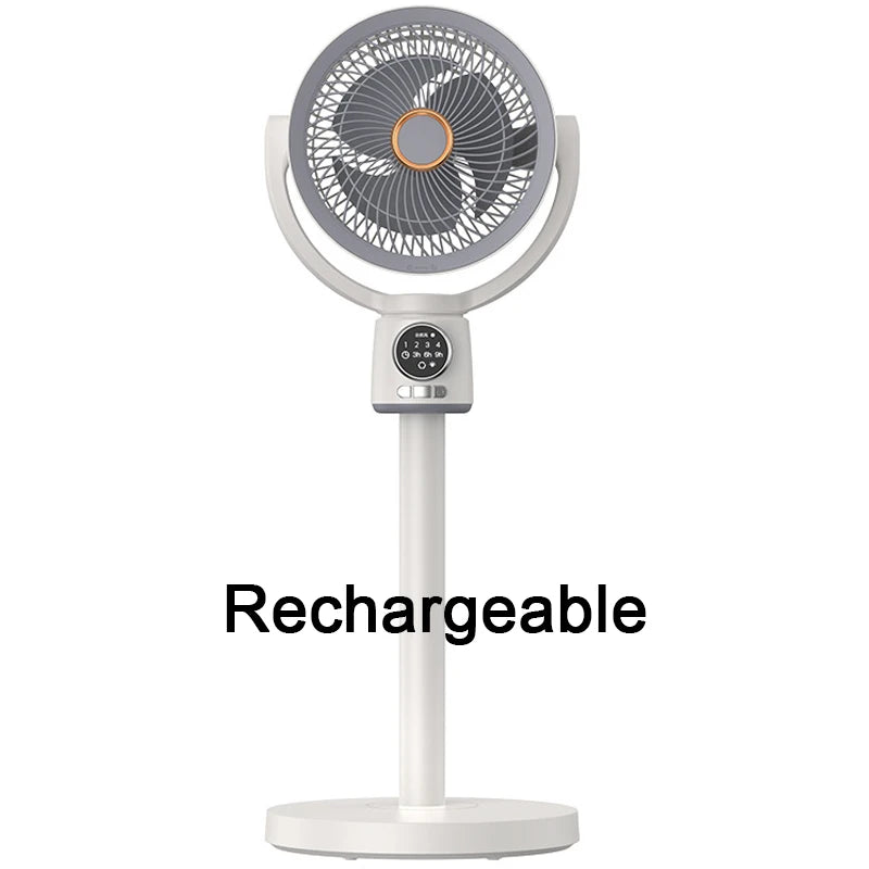 Ventilador de circulación de aire para el hogar, turbina eléctrica de convección silenciosa con temporizador, funciona con USB