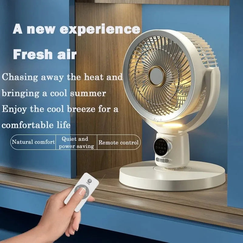 Ventilador de circulación de aire para el hogar, turbina eléctrica de convección silenciosa con temporizador, funciona con USB