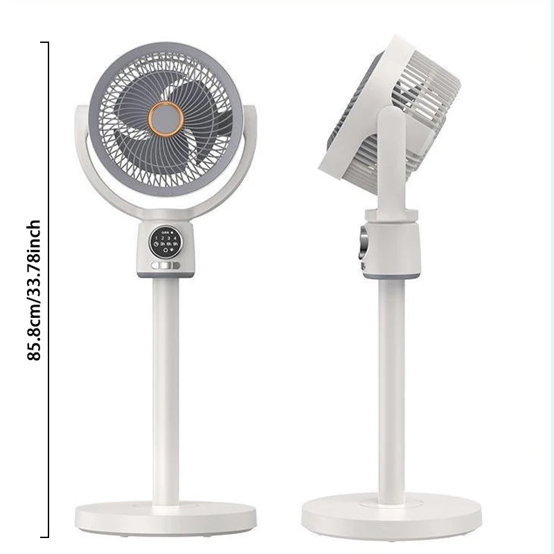 Ventilador de circulación de aire para el hogar, turbina eléctrica de convección silenciosa con temporizador, funciona con USB