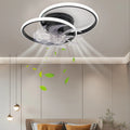 IRALAN - Ventilador de techo silencioso con luz LED y control remoto inteligente para dormitorio y sala de estar.
