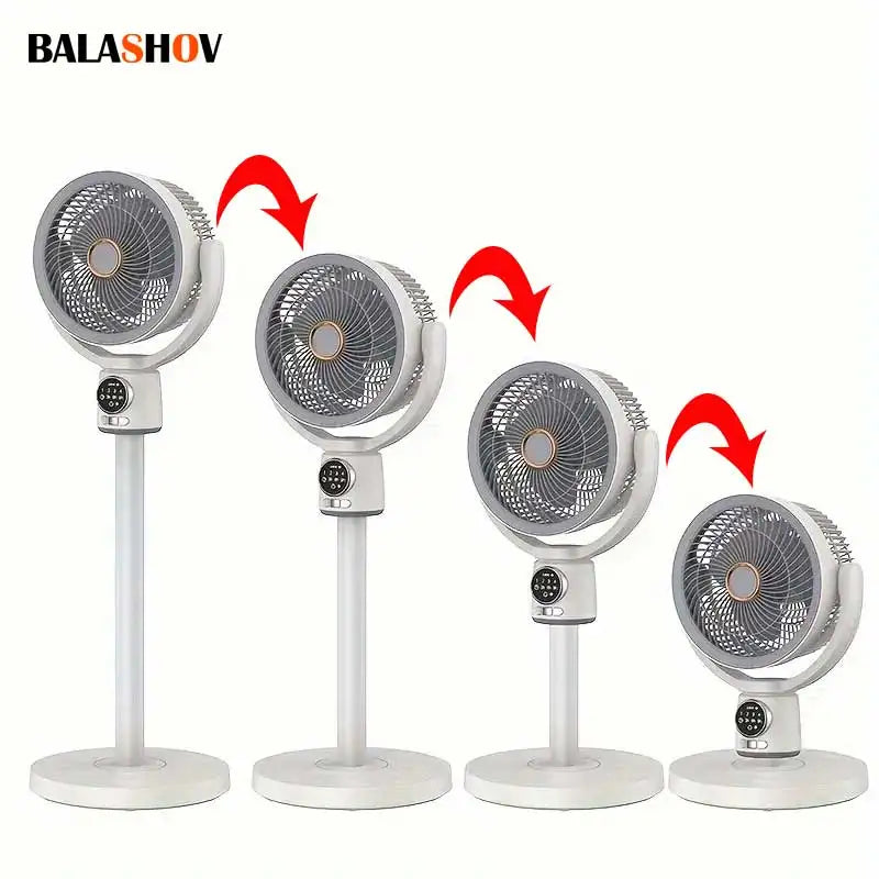 Ventilador de circulación de aire para el hogar, turbina eléctrica de convección silenciosa con temporizador, funciona con USB